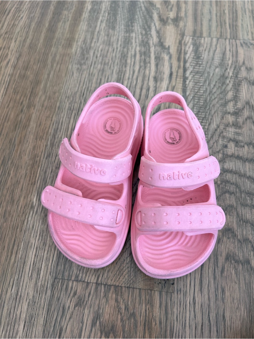Native Kids Pink Adjustable Sandals